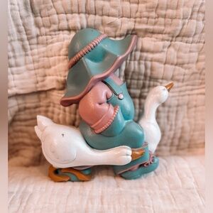 Charming little boy and his geese wall decor